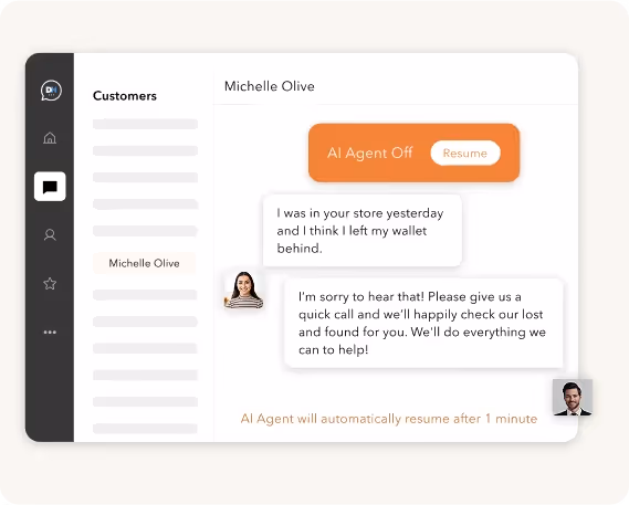 From AI to Real Support, Instantly