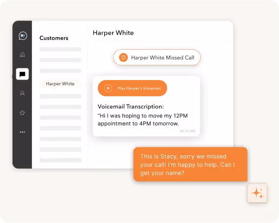 Instant Voicemail Transcription & Missed Call Follow Ups