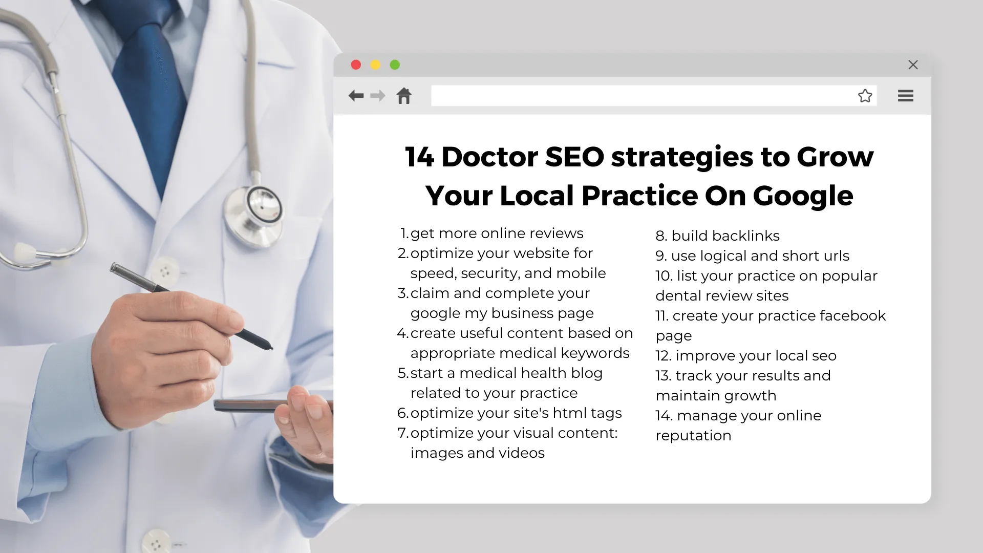 14 Doctor SEO Strategies