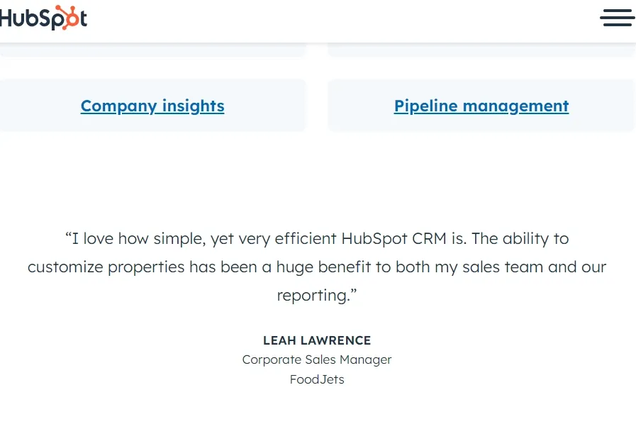 Hubspot-review-sales-manager