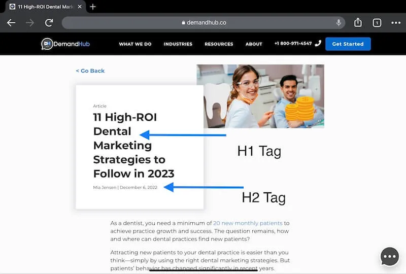 Headings Example