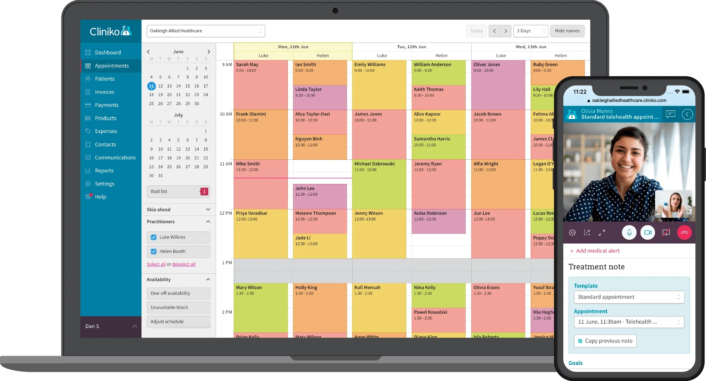 cliniko-appointment-scheduling