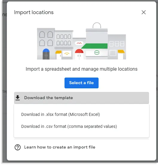 Upload the Spreadsheet