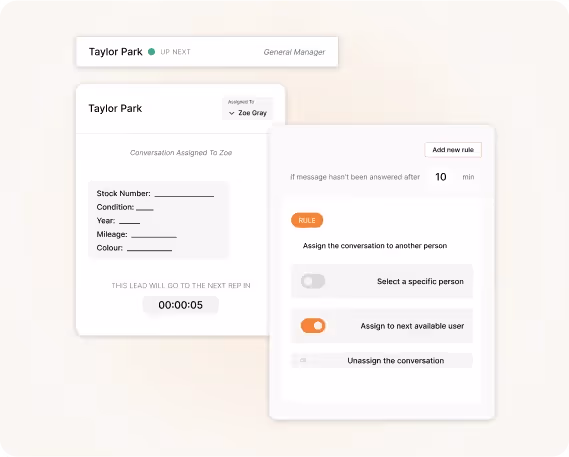Route web chat leads with Lead Manager